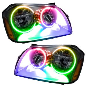 Dodge Magnum Headlight Assemblies - ORACLE Lighting - SMD Pre-Assembled ColorSHIFT - Chrome - `05-`07